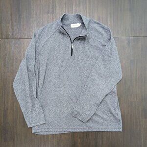Bugatchi | Men's XL Gray Zip-Up Sweater